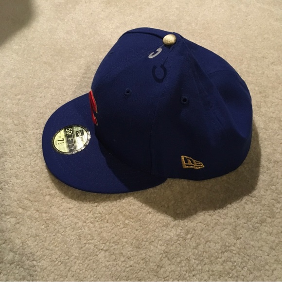New Era Chicago Cubs baseball SnapBack cap hat 2016 World Series gold patch MLB - Picture 3 of 3
